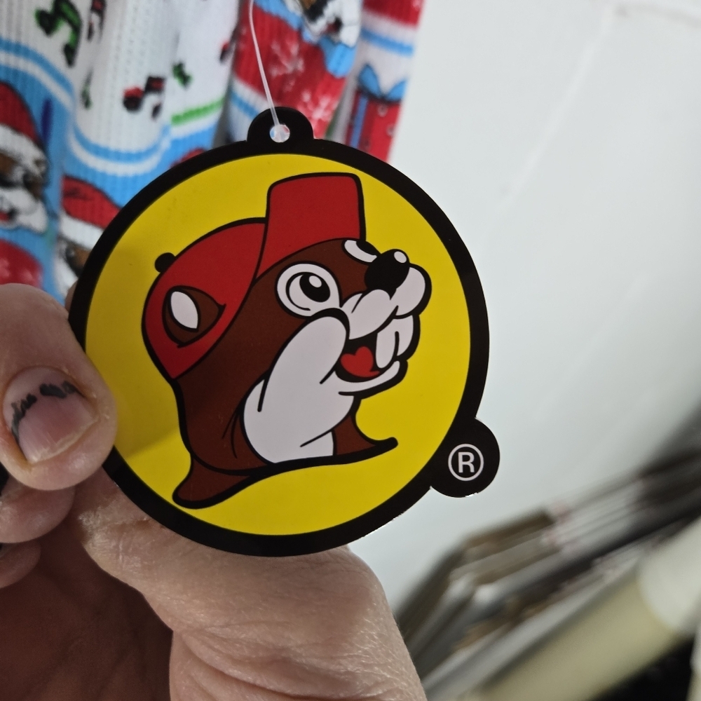 Buc-Ees Christmas One Piece Unionsuit Pajamas New - Picture 5 of 9